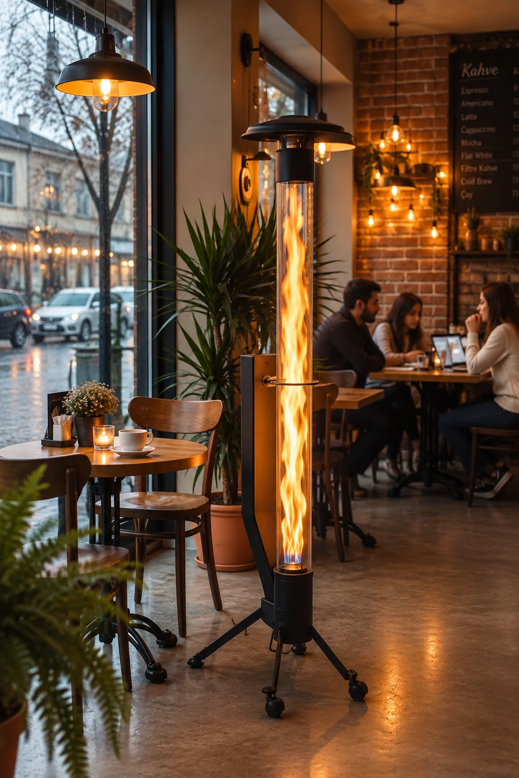Alevzen Füze Tipi Premium Pelet Soba (180 cm)